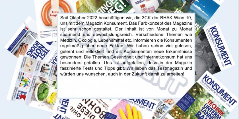 Textfeld auf vielen KONSUMENT-Covers