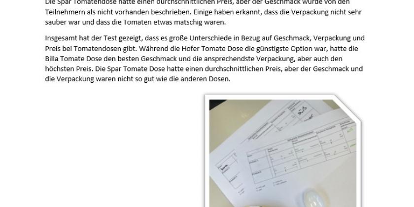 Bericht Dosen-Tomaten