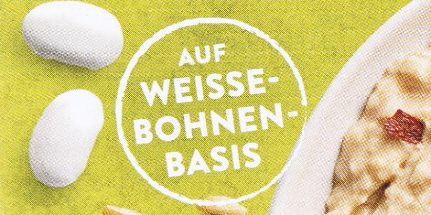 Spar Veggie Bio-Aufstrich Grünkern Hinweis auf Bohnen-Basis