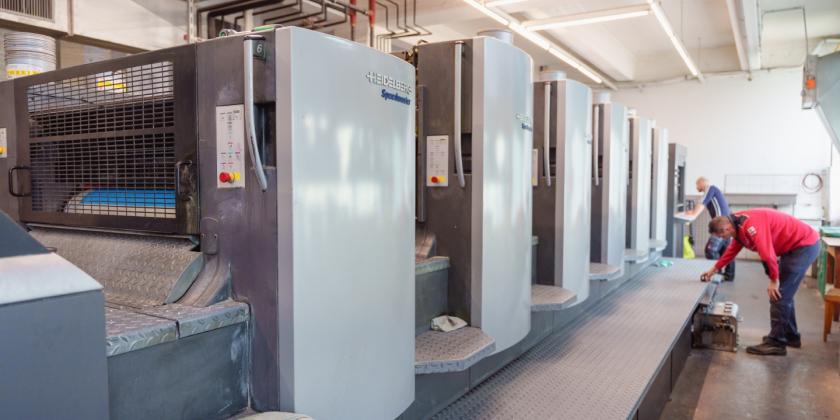 Fünffarben-Offset-Druckmaschine