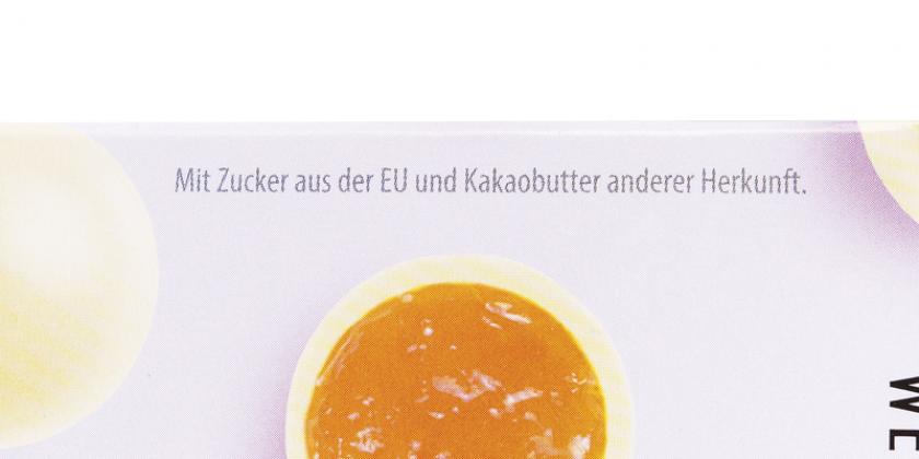 Billa Genusswelt Maracuja Kugeln Bild mit voller Fruchtfüllung Rückseite