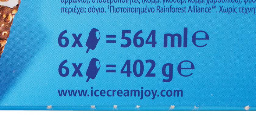 Eskimo Nogger: alte Variante mit 402 Gramm Füllmengenangabe