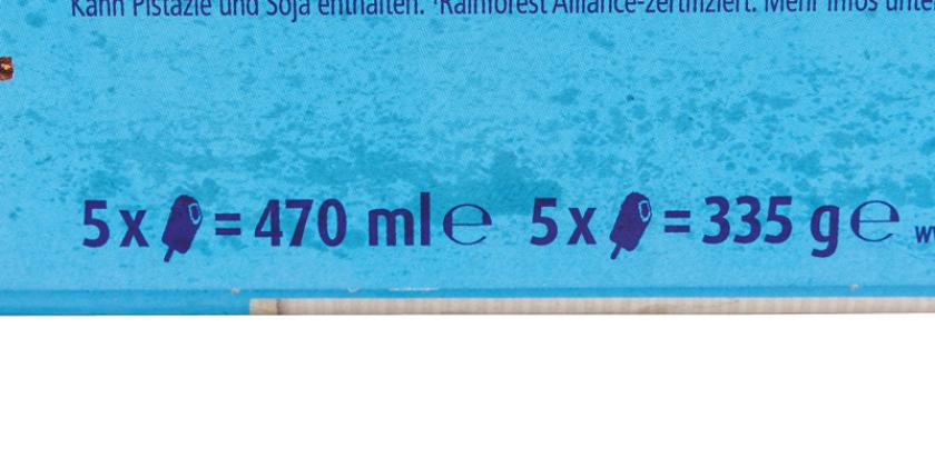 Eskimo Nogger: neue Variante mit 335 Gramm Füllmengenangabe