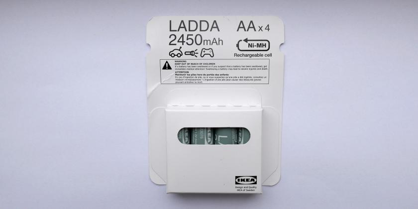 Der Akku Ladda HR6 1,2V 2450mAh der Kategorie AA von Ikea gehörte zu den Testsiegern 2023