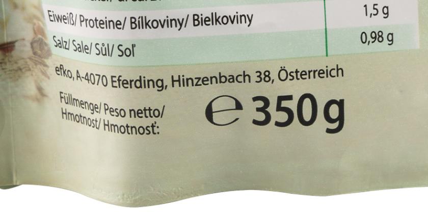 Efko Krautsalat mit Speck - neues Nettogewicht 350 g