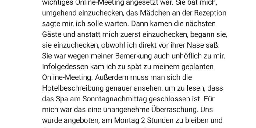 Beschwerde über das Schwimnmbad im LH-Hotel Lemberg