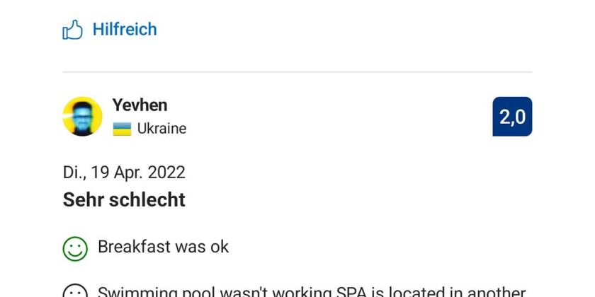 Beschwerde über das Schwimmbad im LH-Hotel Lemberg