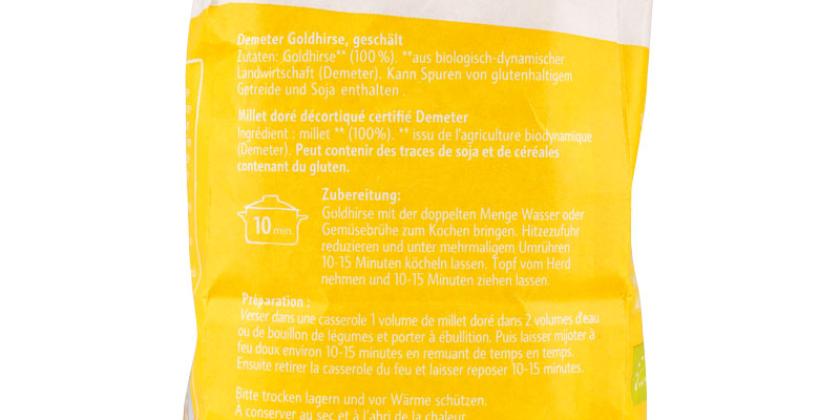 Demeter Campo Verde Goldhirse - Rückseite