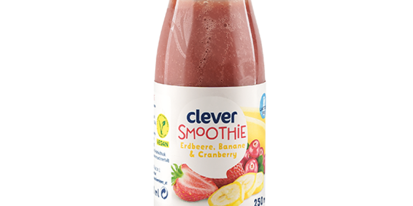 Clever Smoothie Erdbeere, Banane &amp; Cranberry