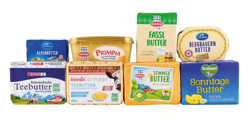 Produkte abgepackt von Berglandmilch