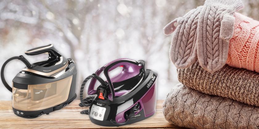 Gruppenbild der Bügelstationen ohne Druckboiler im Test