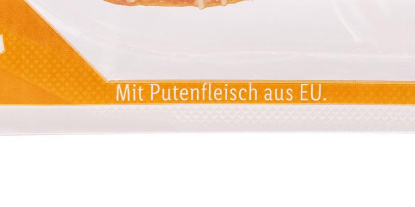 Dulano Puten Salami  - Auslobung "Mit Putenfleisch aus EU"