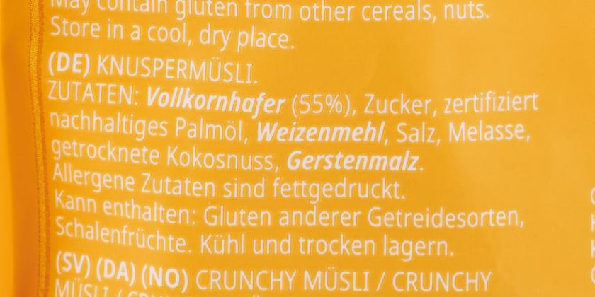 Kellogg's Extra Granola Classic - Zutaten