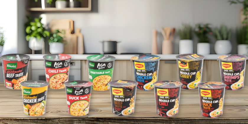 Instant Noodles Test - Gruppenbild unserer Testkandidaten