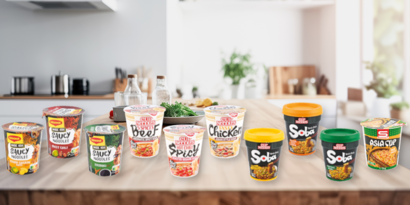 Instant Toodles Test - Gruppenbild weiterer Produkte im Test