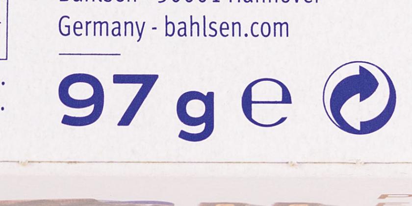 Bahlsen Perpetum - Füllmengenangabe 97 Gramm