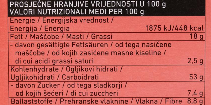 Nussyy Bio Nuss-Müsli ovenbaked + Protein - Nährwerte