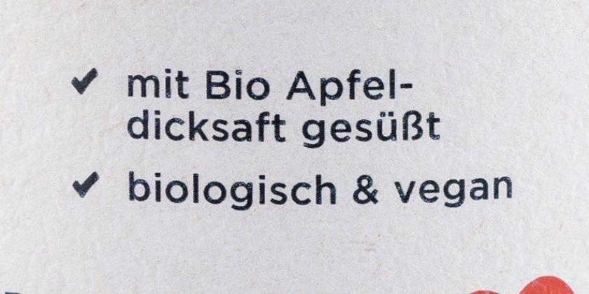 Gewußt wie Bio Heidelbeer Sirup - Auslobung "mit Bio Apfel-dicksaft gesüßt""