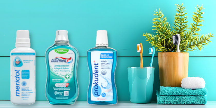 Mundspülung Test - Gruppenbild drei unserer Testkandidaten