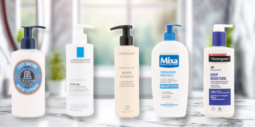 Test beste bodylotion - Gruppenbild zwei unserer Testkandidaten