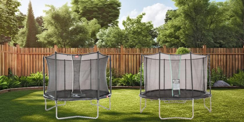 Trampolin kaufen - Erstes Gruppenbild unserer Testkandidaten