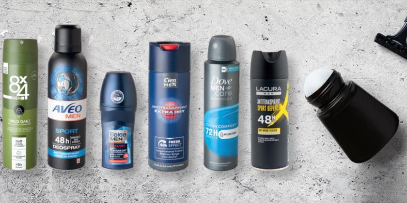 Bestes Antitranspirant - Gruppenbild 1 unserer Testkandidaten