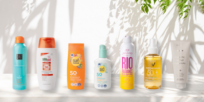 welches mittel wurde sonnencreme testsieger - Gruppenbild 3 unserer Testkandidaten