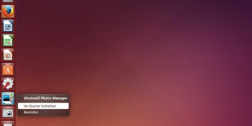 B 02 Linux Arbeiten Ubuntu 800px Im Starter behalten Linux Ubuntu: Möchte man eine Anwendungen schnell ersichtlich bereithalten, kann man sie im Starter fixieren  (Bild: Simon Mayer/VKI)