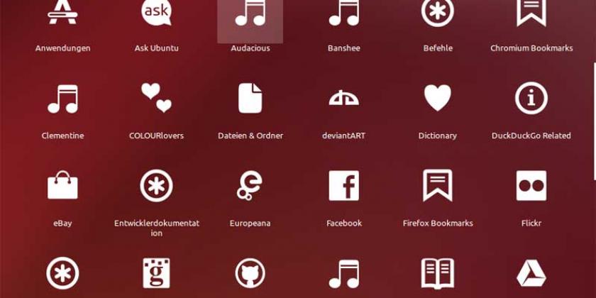 B 04 Linux Arbeiten Ubuntu 800px Dash-Erweiterungen Linux Ubuntu: Die Such-Quellen liegen dabei als sogenannte Dash-Erweiterungen vor (Bild: Simon Mayer/VKI)