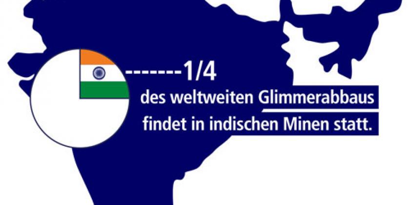 Rund ein Viertel des weltweiten Glimmer-Abbaus findet in indischen Minen statt. (Foto: VKI)