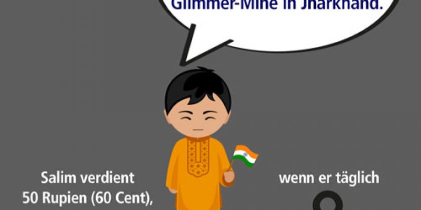 Laut einer Studie des Kinderhilfswerks Terre des Hommes aus dem Jahr 2016 schuften über 20.000 Kinder in den Glimmer-Minen Indiens. (Foto: VKI)