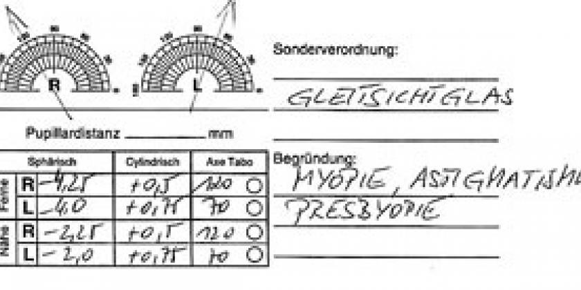 Augenarzt Befund
