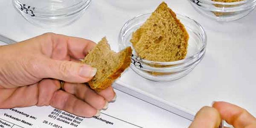 Brotbackmischungen im KONSUMENT-Test: Alle Urteile werden in den Erhebungsbogen eingetragen (Bild: E.Würth/VKI)