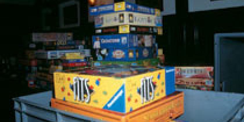 Brettspiele Stapel