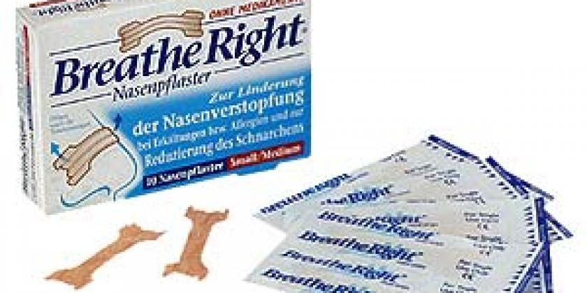 Schnarchen Breathe Right Nasenpflaster Schnarchen Breathe Right Nasenpflaster