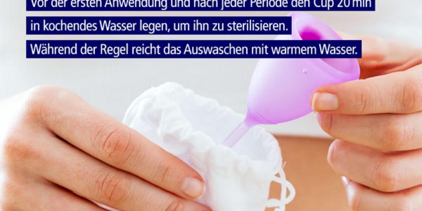 Die Cups müssen regelmäßig gereinigt werden! (Foto: VKI)