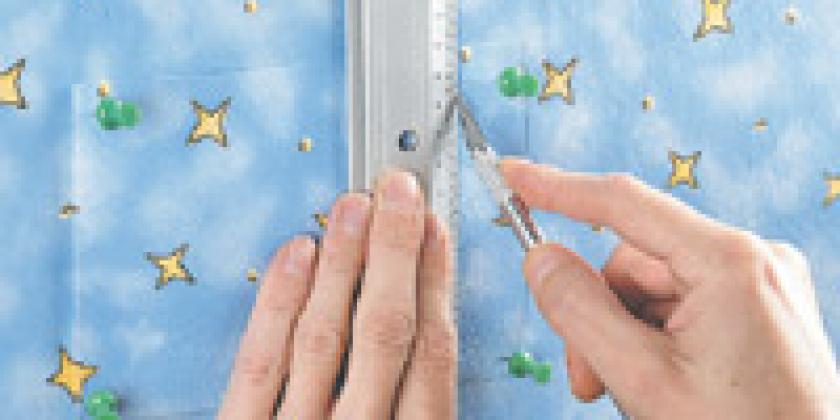 Tapete_ Doppelnahtschnittmethode Tapete, Doppelnahtschnittmethode