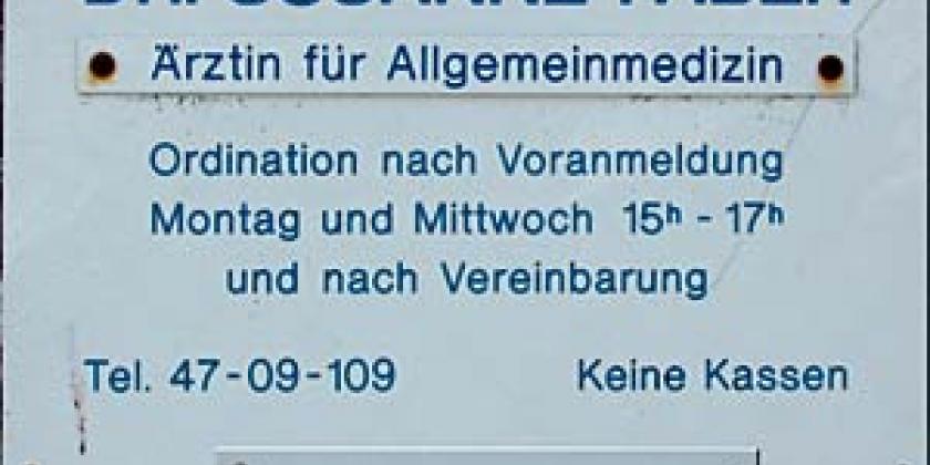 Bioresonanz Faber Ordinationstafel