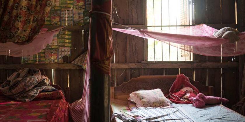 B Trikotherstellung Fußball-EM Textilarbeiterin 800px Bild 4 Sauber aber ärmlich: Mehrere Arbeiterinnen teilen sich einen Raum (Foto: ICRT)