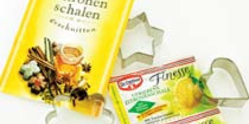 Zitronenschale getrocknet