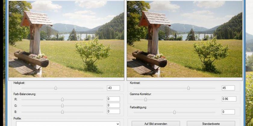 Kontrast verstärken mit Irfan-View (Foto: Müller/VKI)