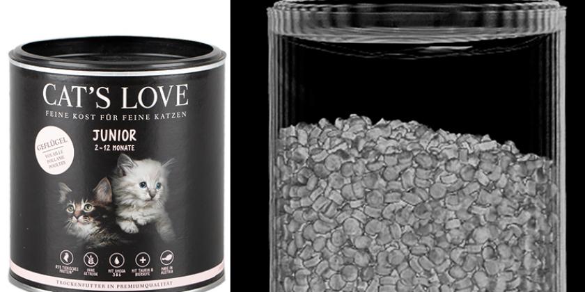 B Verpackungen Tierfutter CatsLove50 800x600px Cat's Love Geflügel JUNIOR (400g)