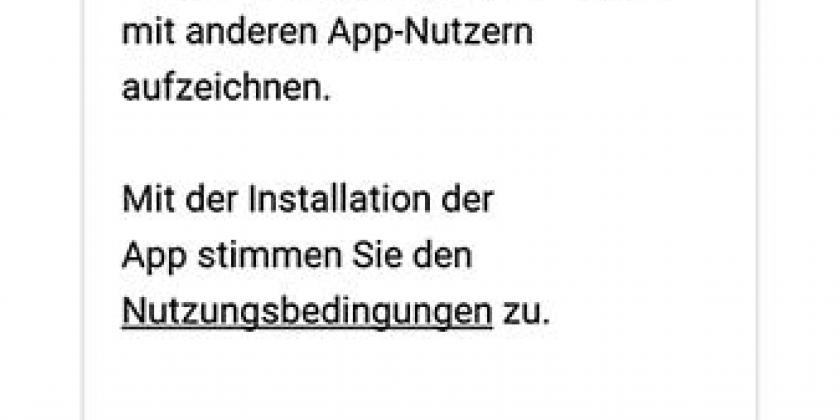 B Corona-App des Roten Kreuzes 4 Danke 600px Höhe Corona-App des Roten Kreuzes - Danke (Screenshot: 31.3.2020)