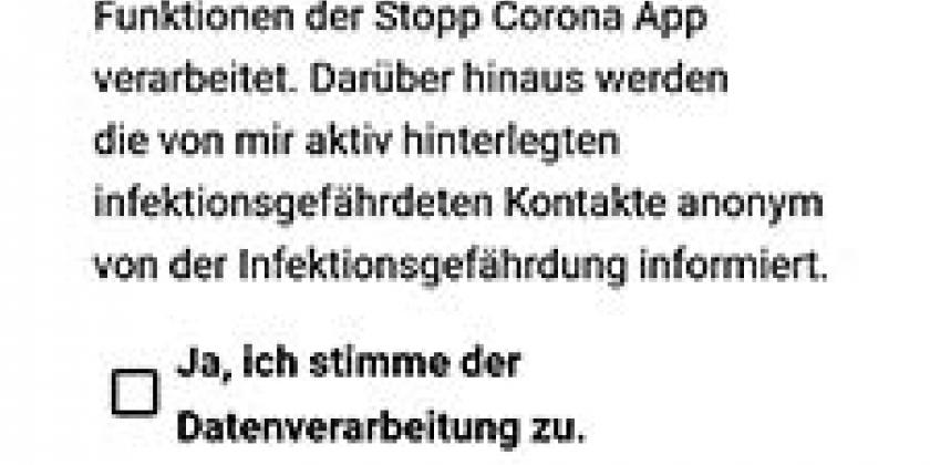 B Corona-App des Roten Kreuzes 5 Nutzungbedingungen 600px Höhe Corona-App des Roten Kreuzes - Nutzungbedingungen (Screenshot: 31.3.2020)