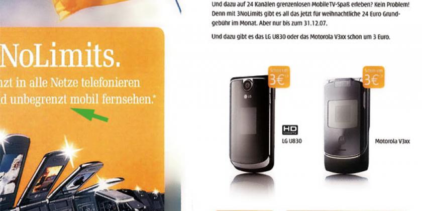 &quot;Unbegrenzt&quot; bedeutete bei Drei in Wirklichkeit: 1.000 Minuten.