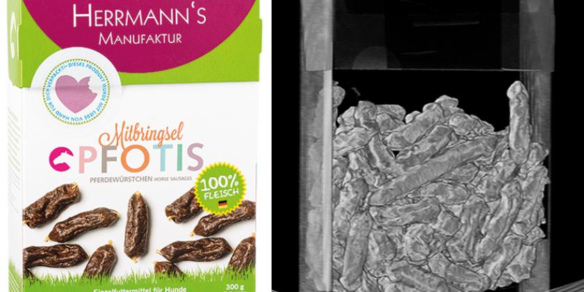 B Verpackungen Tierfutter Hermann40 800x600px Hermanns Manufaktur Mitbringsel Pfotis Pferdewürstchen (300g)