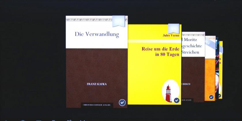 E-Books können mittels diverser Apps (hier z.B. Kindle) gelesen werden. (Bild: VKI/E. Würth)