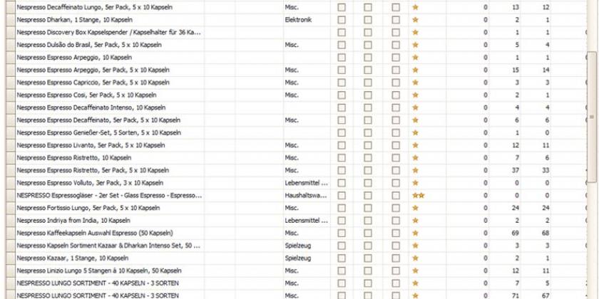 B Amazon Bewertungen - Bild 9 - Beispiel Nespressokapseln 800px Nespresso-Kaffeekapseln verkauft über andere Anbieter in allen Sorten und Größen. Die scheint der Rezensent gar nicht zu mögen. Er vergisst deshalb in keiner Rezension, darauf hinzuweisen, dass die Originale viel besser seien (Bild: VKI)