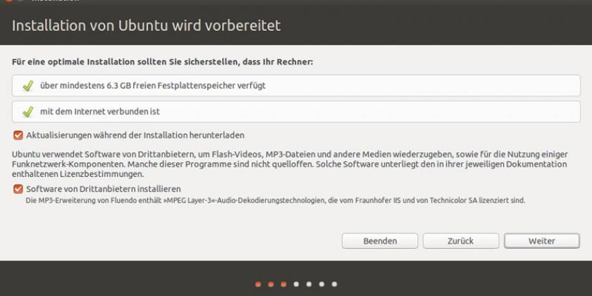 B Umstieg auf Linux - Schritt 2 800px Umstieg auf Linux - Schritt 2: Häkchen setzen (Bild: VKI-Screenshot)