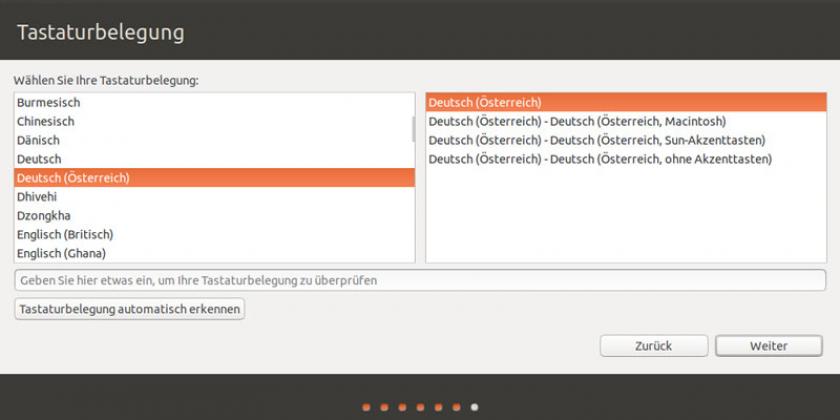 B Umstieg auf Linux - Schritt 6 800px Umstieg auf Linux - Schritt 6: Tastaturbelegung (Bild: VKI-Screenshot)